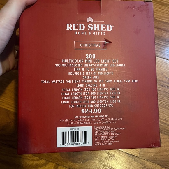 Red Shed Multicolor LED String Lights - Picture 2 of 3
